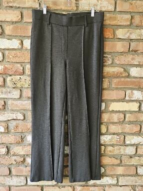 Quince Ultra Stretch Ponte Boot Cut Pants In Gray